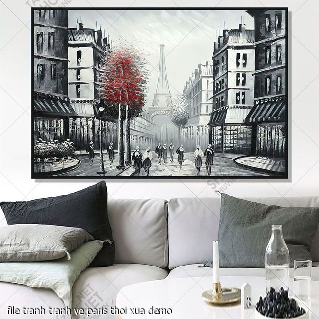 file tranh tranh ve paris thoi xua